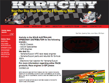 Tablet Screenshot of kartcity.com.au